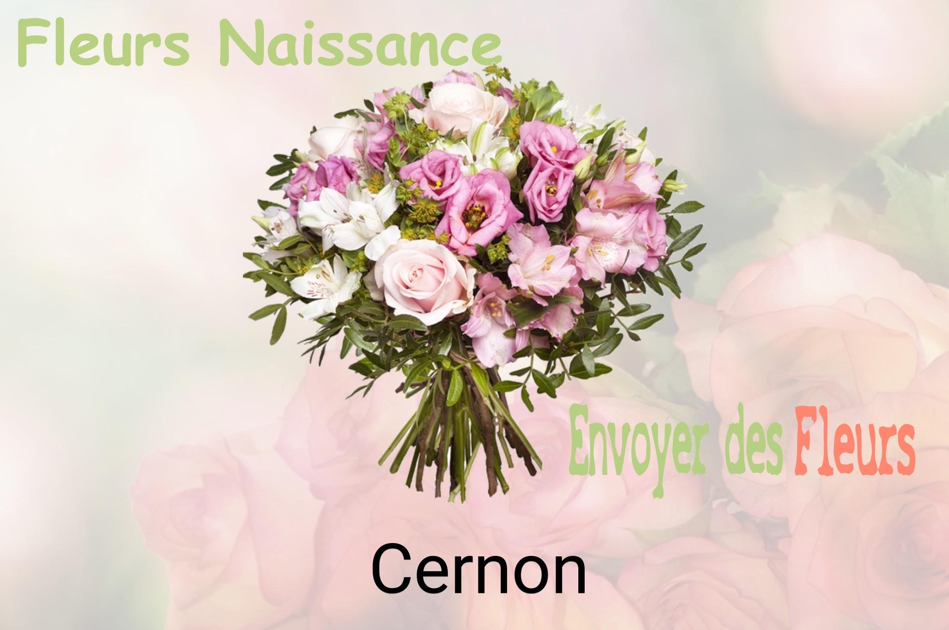 Bouquet de fleurs de naissance livré à Cernon